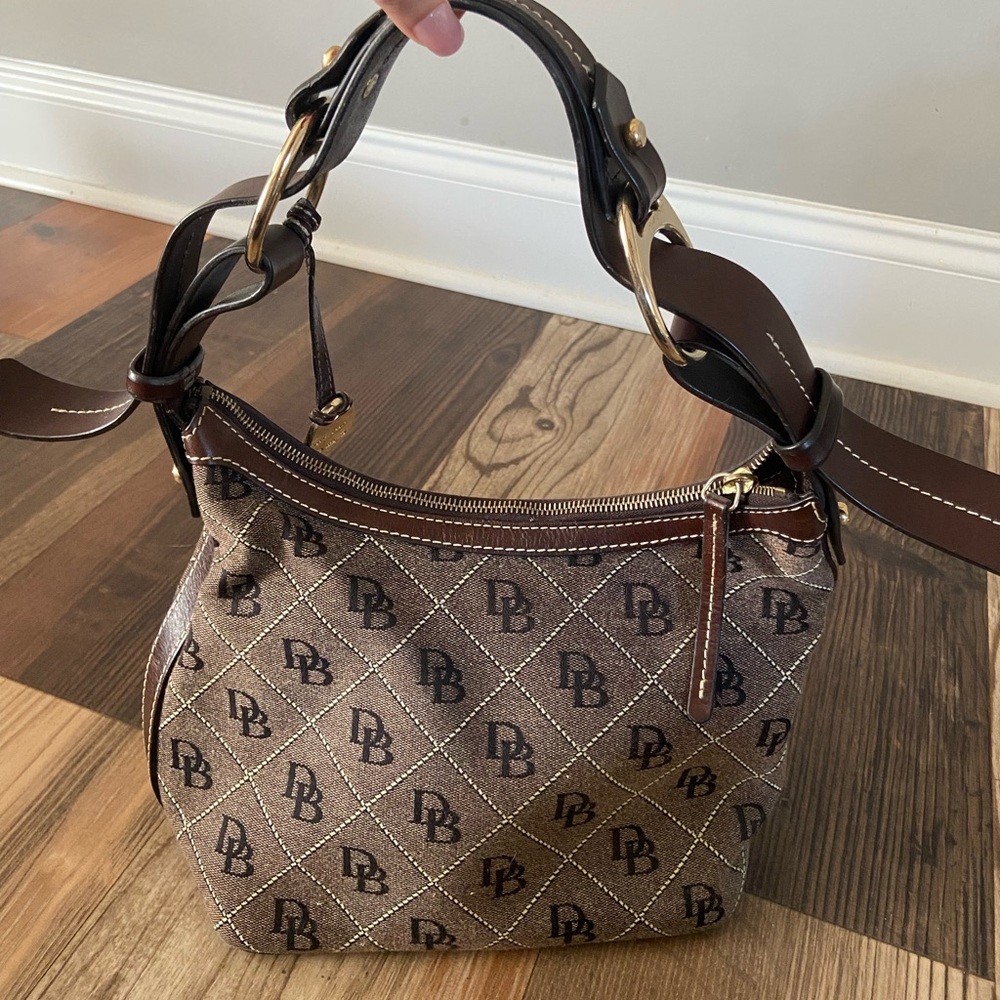 Dooney and Bourke signature monogram hobo